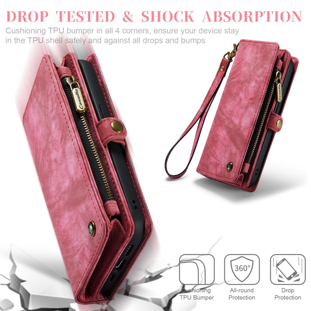 iPhone 12 Mini Multi-slot Wallet Case Red