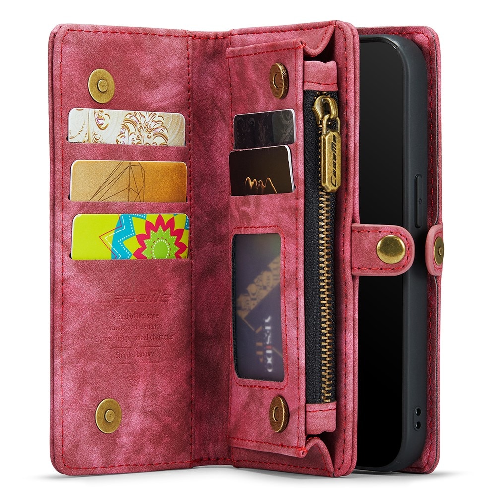 iPhone 12 Mini Multi-slot Wallet Case Red