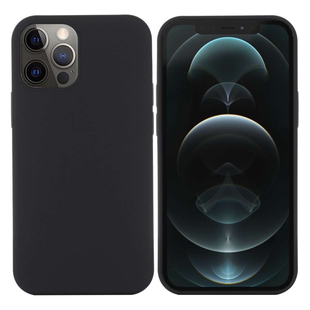 iPhone 12/12 Pro MagSafe Silicone Case, Black