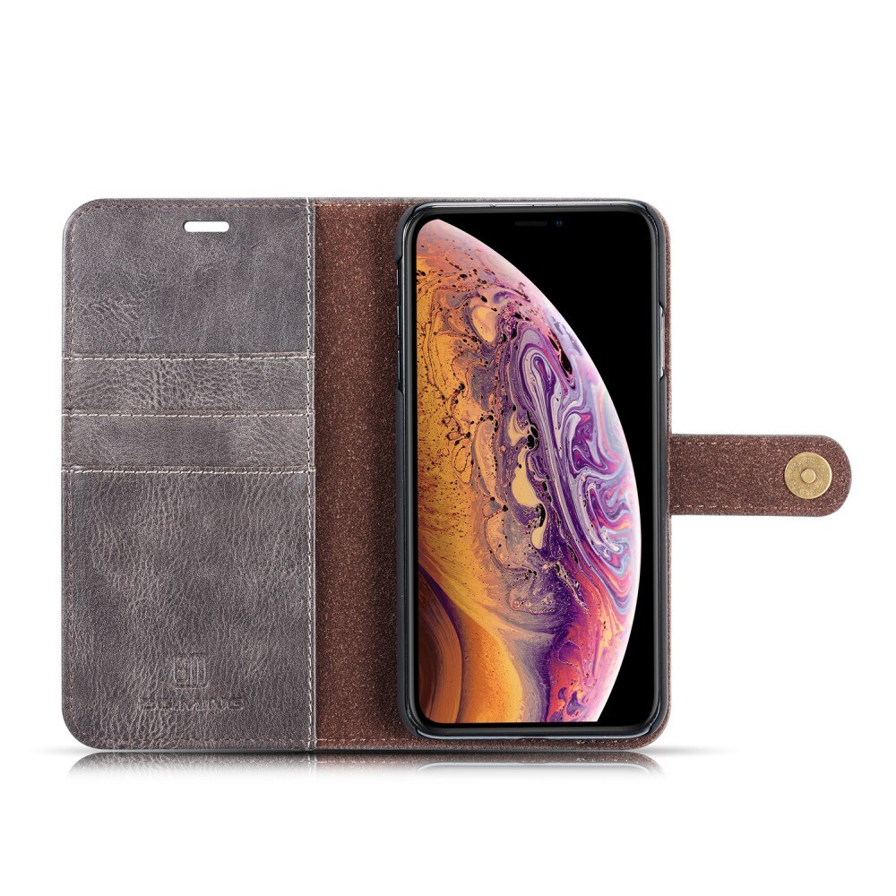 iPhone Xs Max Magnet Wallet Brown