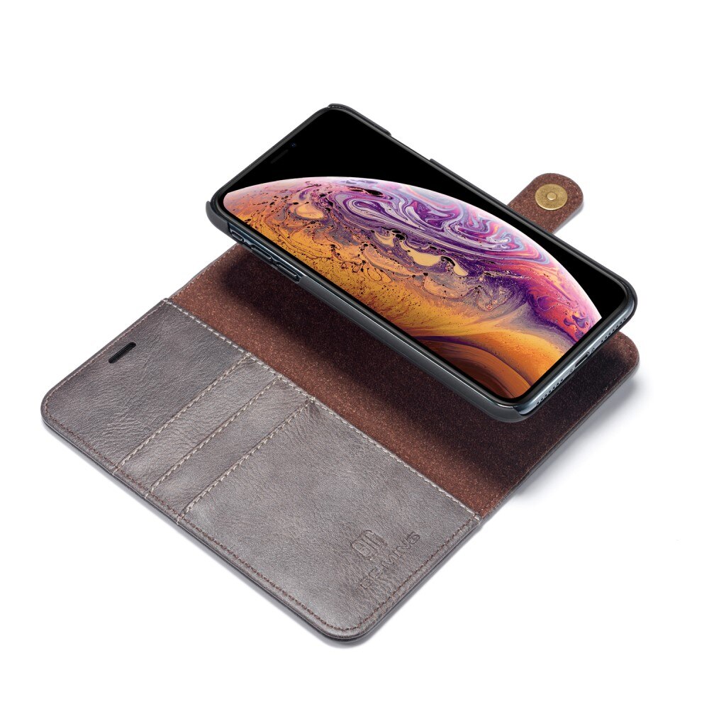 iPhone Xs Max Magnet Wallet Brown