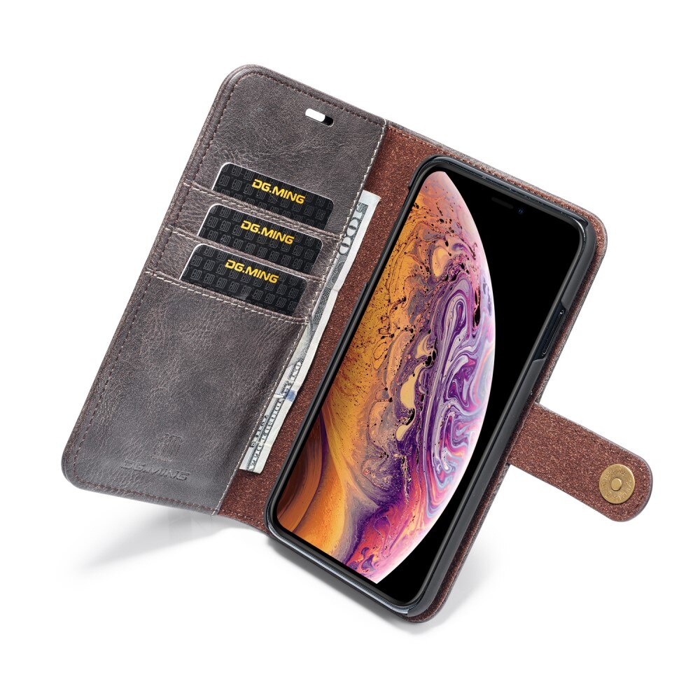 iPhone Xs Max Magnet Wallet Brown