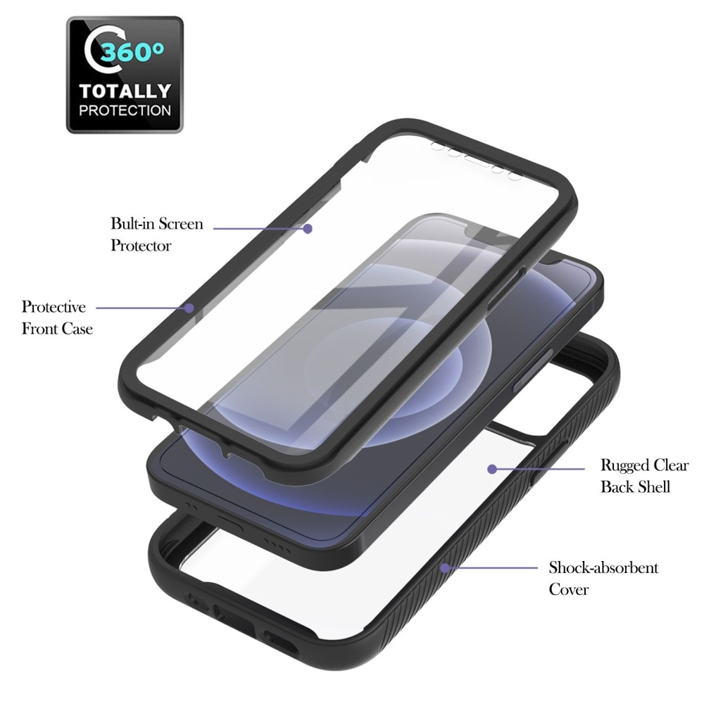 iPhone 12 Mini Full Protection Case Black