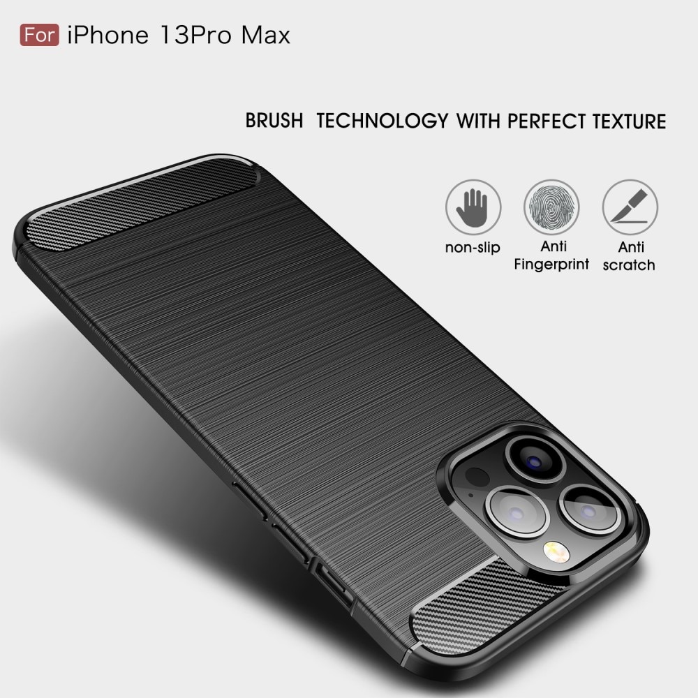 Apple iPhone 13 Pro Max Brushed TPU Case Black