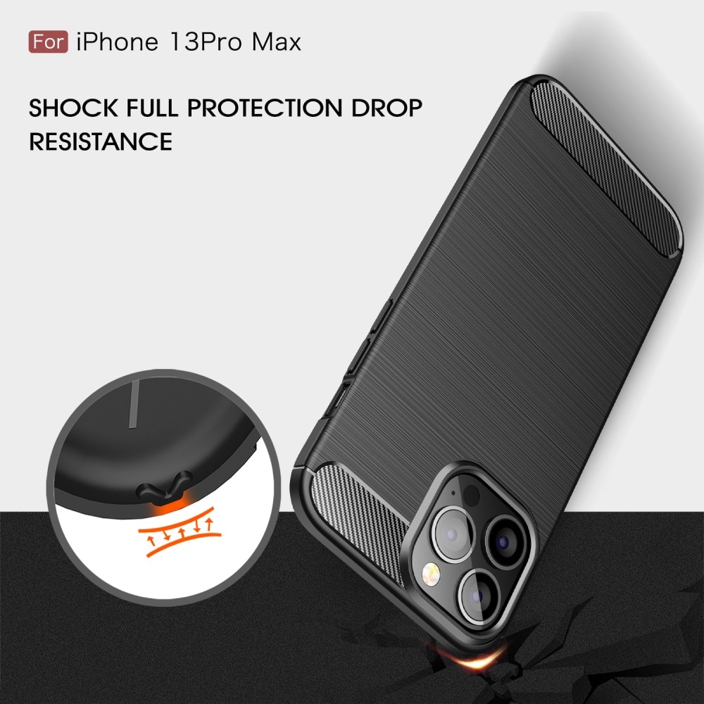 Apple iPhone 13 Pro Max Brushed TPU Case Black
