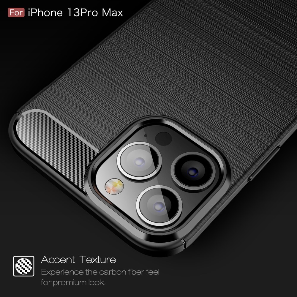 Apple iPhone 13 Pro Max Brushed TPU Case Black