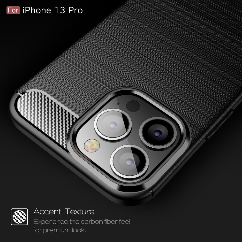 iPhone 13 Pro Brushed TPU Case Black