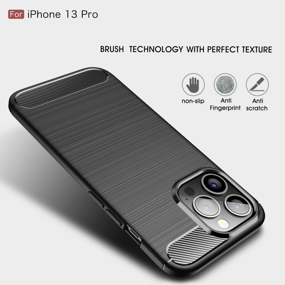 iPhone 13 Pro Brushed TPU Case Black