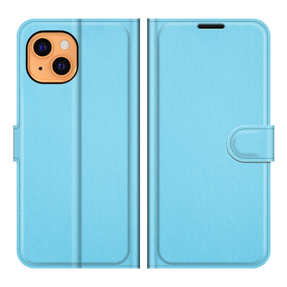 iPhone 13 Mini Wallet Book Cover Blue