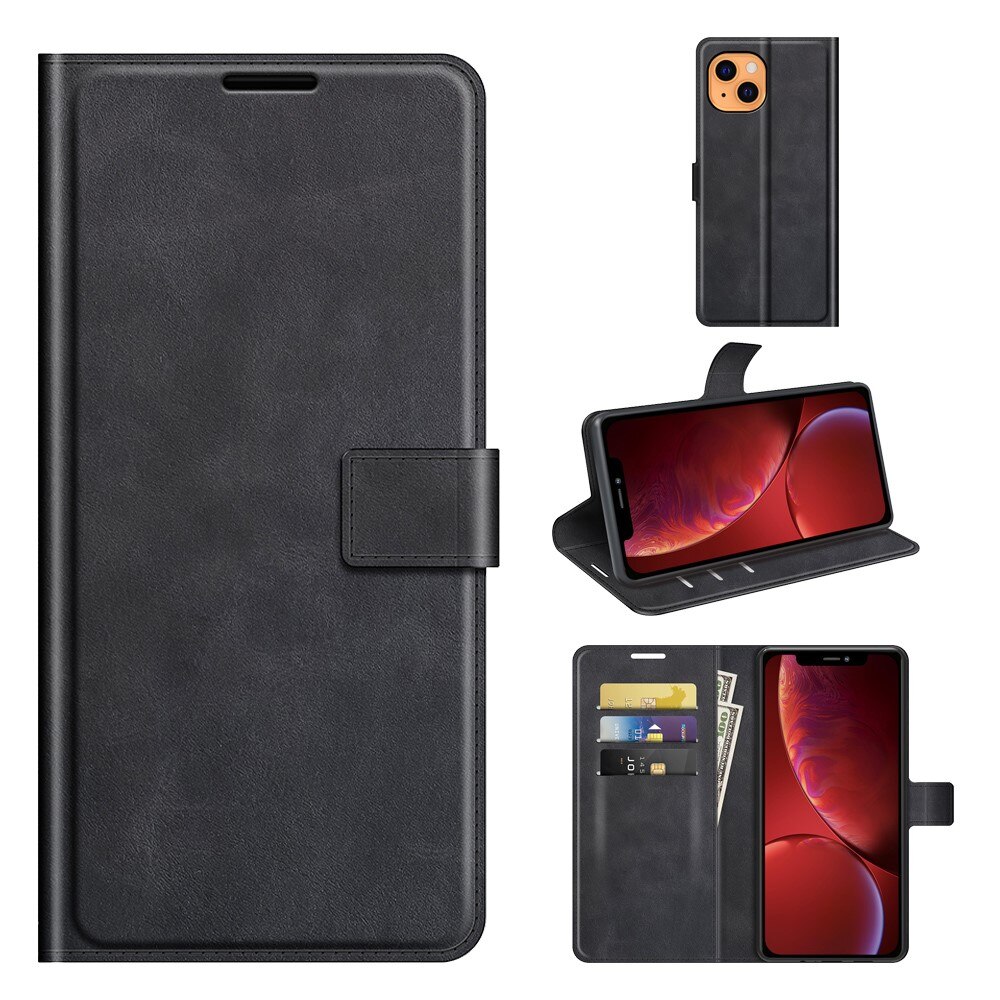 iPhone 13 Leather Wallet Black