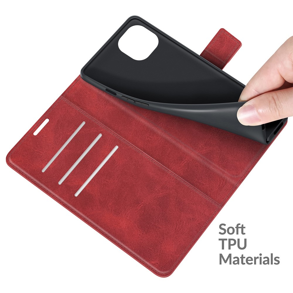 iPhone 13 Leather Wallet Red