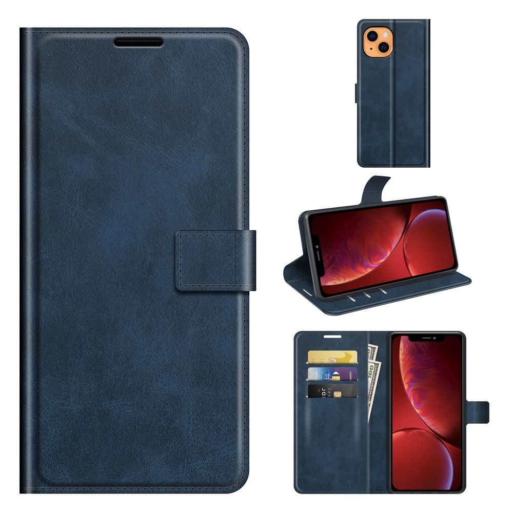 iPhone 13 Leather Wallet Blue