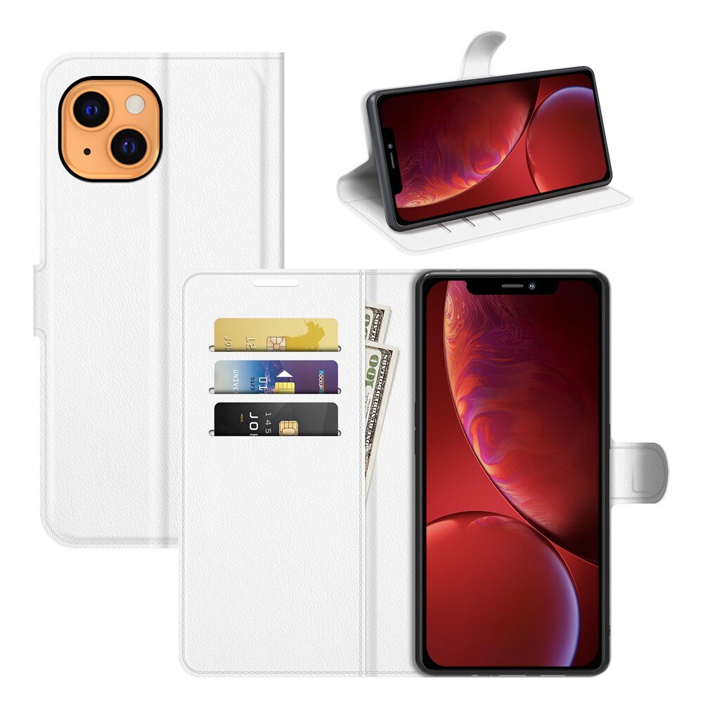 Apple iPhone 13 Wallet Book Cover White