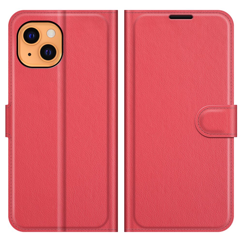 Apple iPhone 13 Wallet Book Cover Red