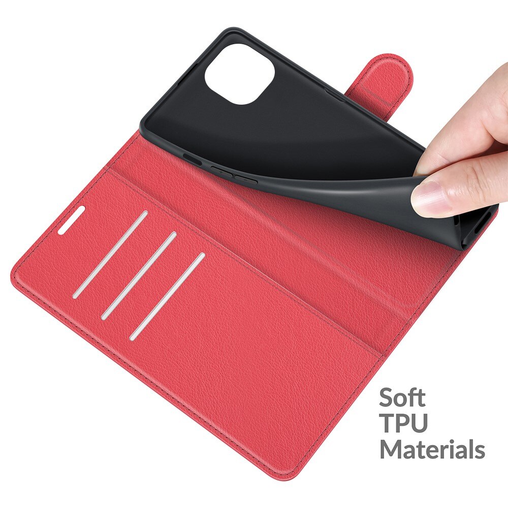 Apple iPhone 13 Wallet Book Cover Red
