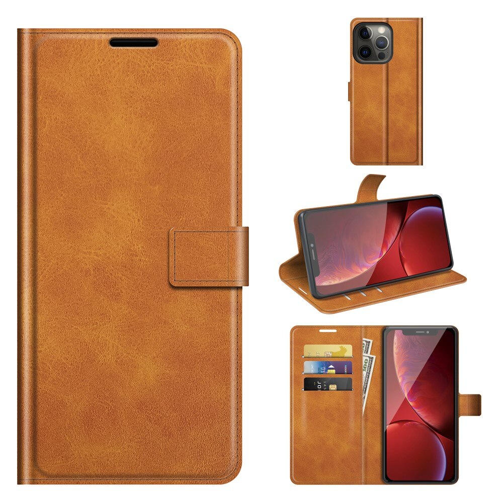 iPhone 13 Pro Leather Wallet Cognac