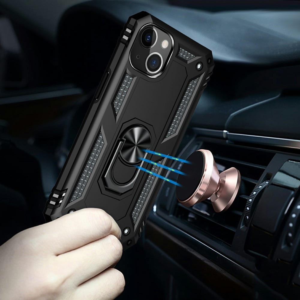 iPhone 13 Hybrid Case Tech Ring Black
