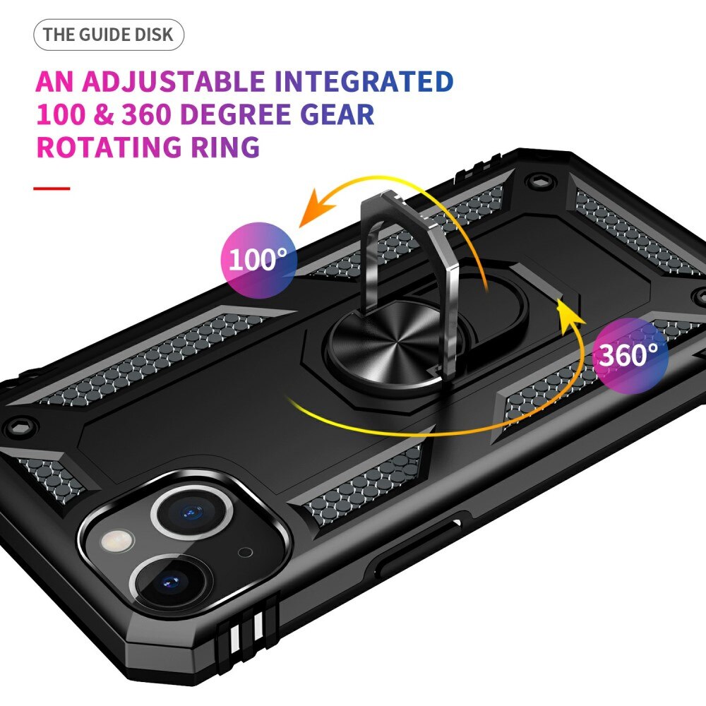 iPhone 13 Hybrid Case Tech Ring Black