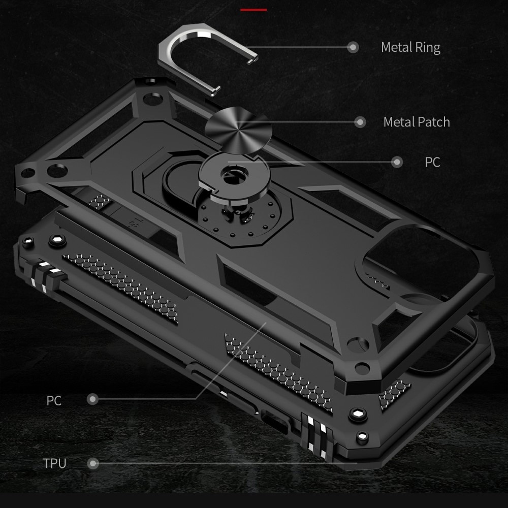 iPhone 13 Hybrid Case Tech Ring Black