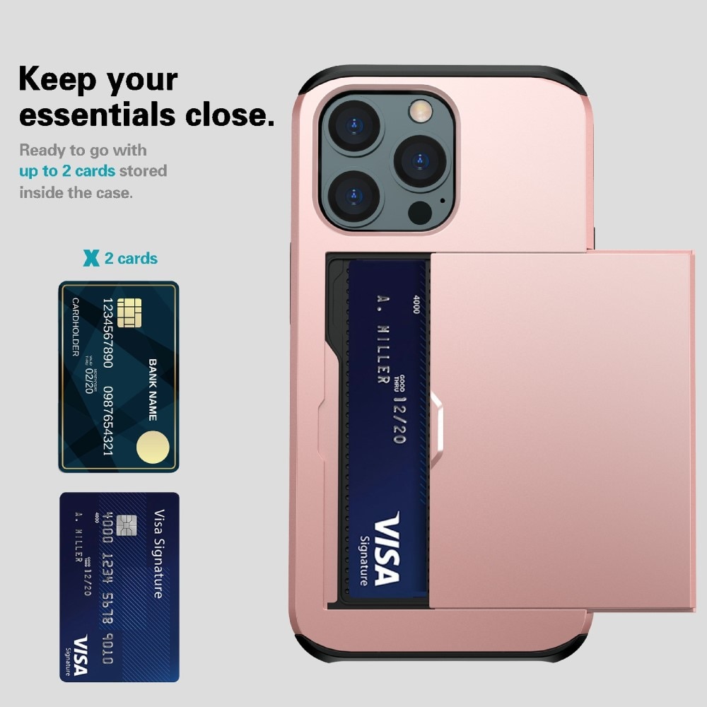iPhone 13 Pro Card Slot Case Light Pink