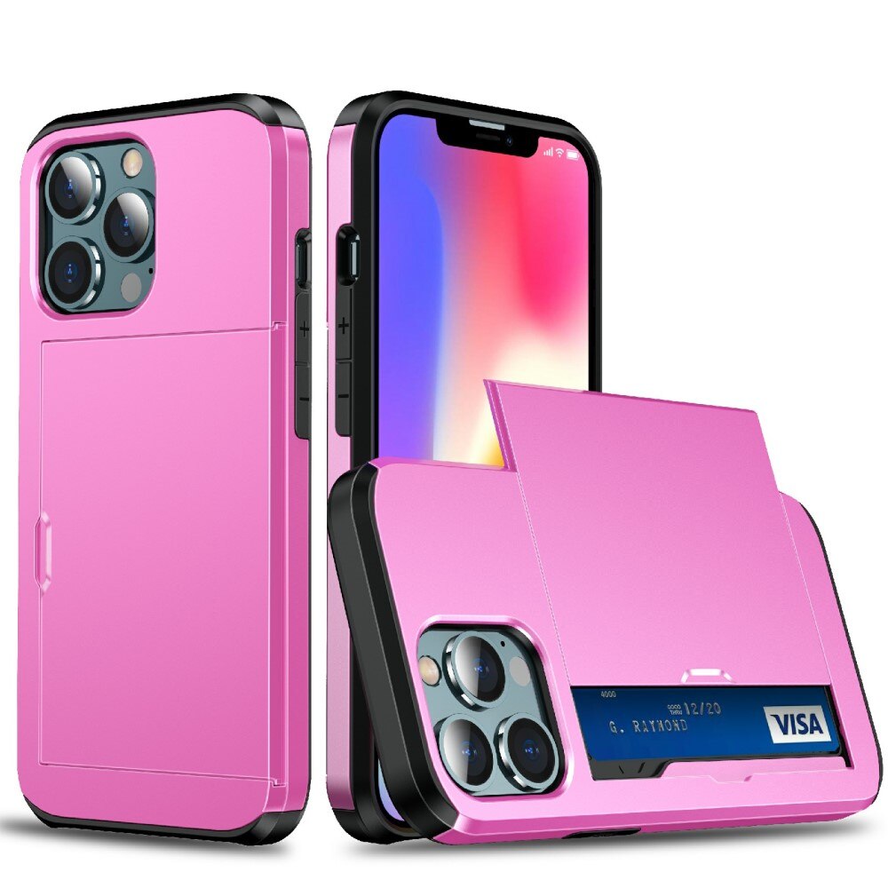 iPhone 13 Pro Max Card Slot Case Light Pink