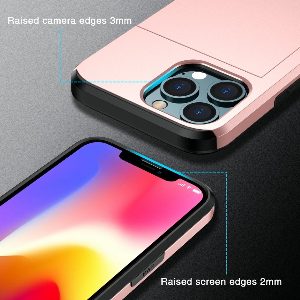 Apple iPhone 13 Pro Max Card Slot Case Pink