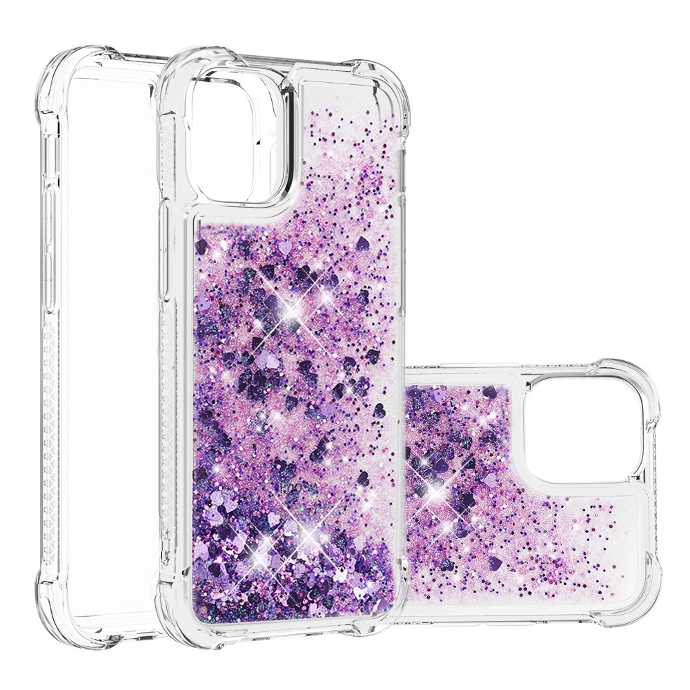 iPhone 13 Mini Glitter Powder TPU Case Purple