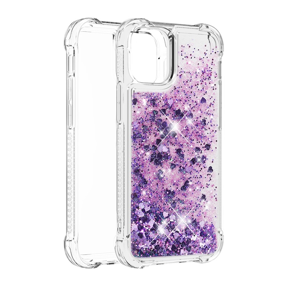 iPhone 13 Mini Glitter Powder TPU Case Purple
