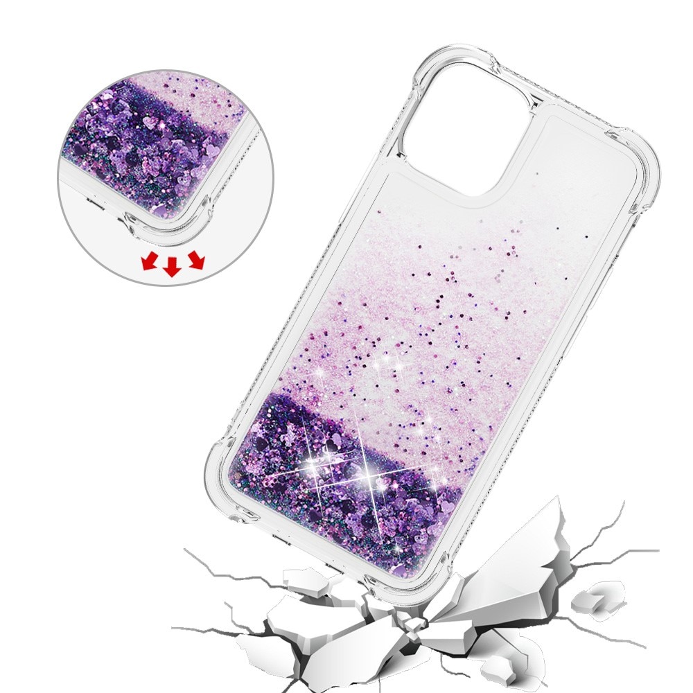 iPhone 13 Mini Glitter Powder TPU Case Purple