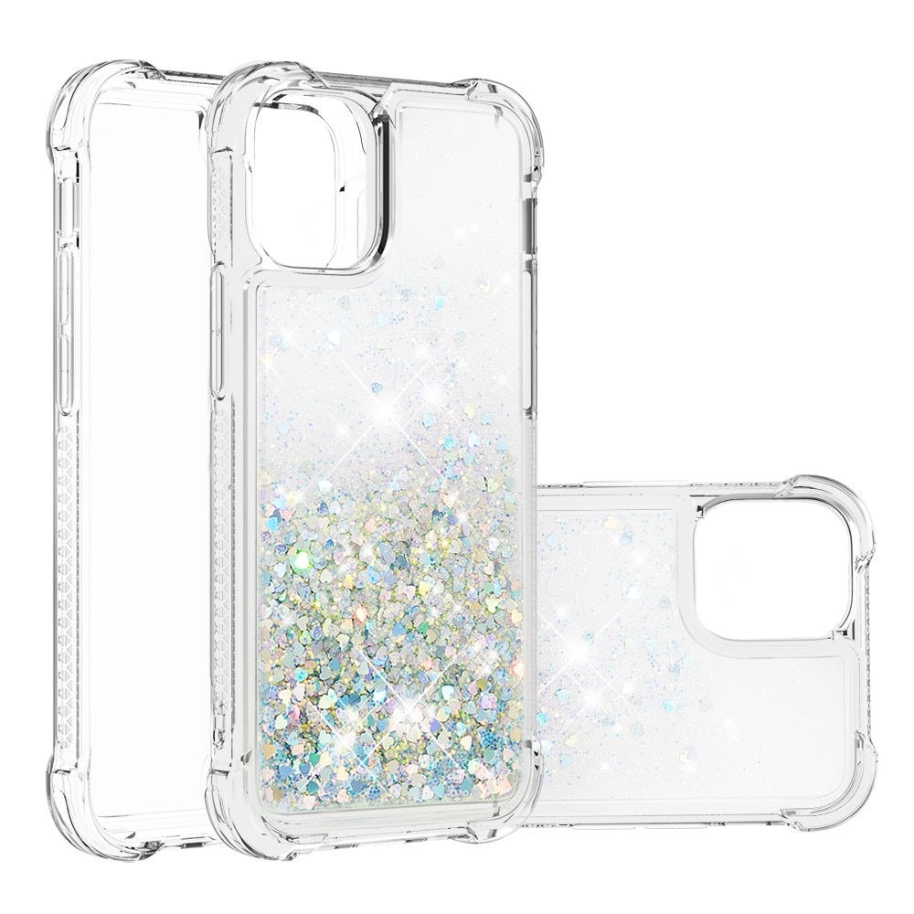 iPhone 13 Mini Glitter Powder TPU Case Silver