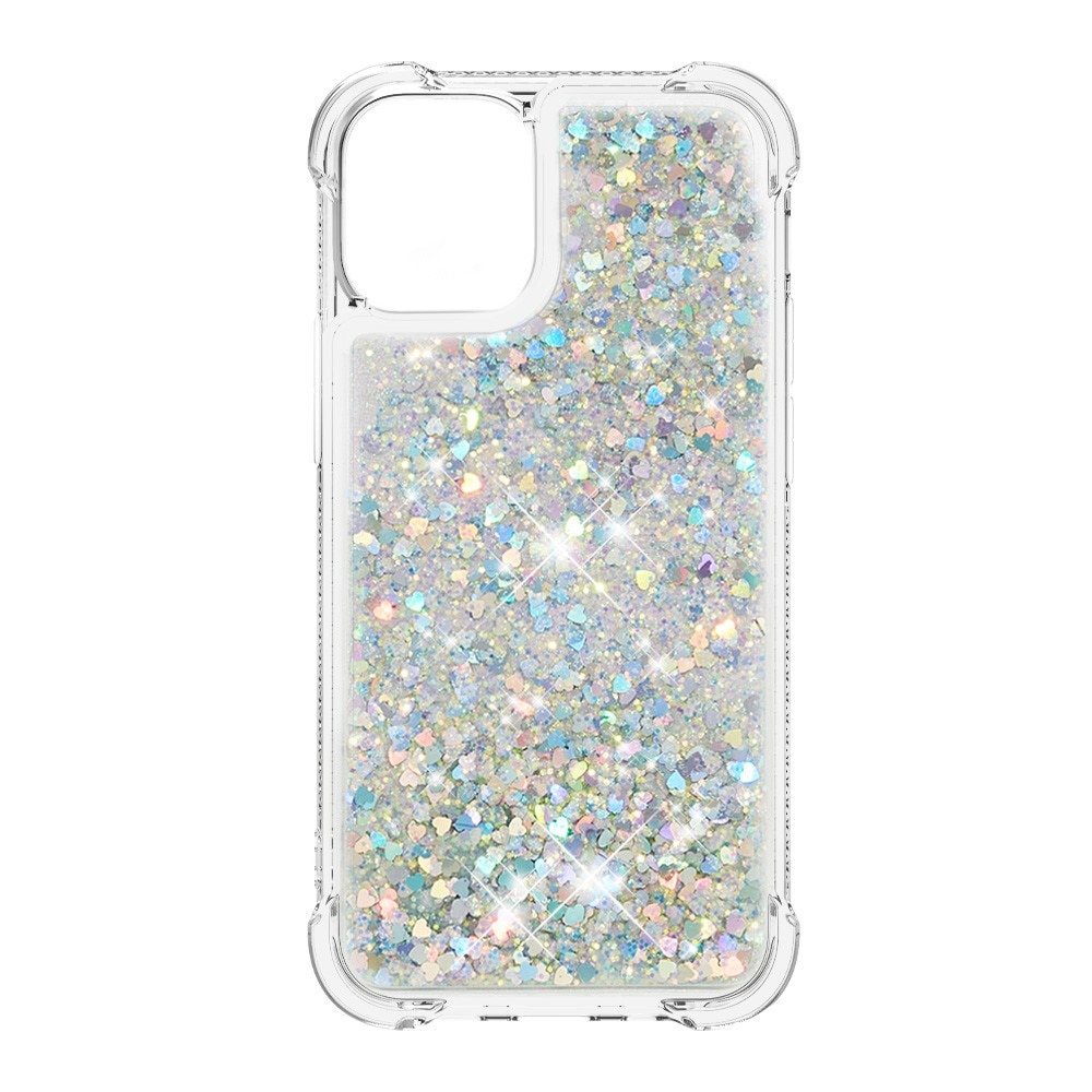 iPhone 13 Mini Glitter Powder TPU Case Silver