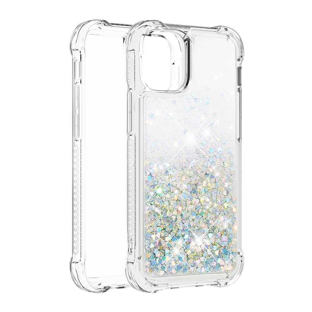 iPhone 13 Mini Glitter Powder TPU Case Silver