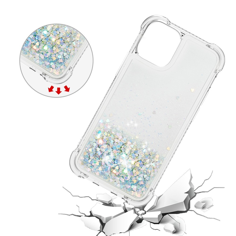 iPhone 13 Mini Glitter Powder TPU Case Silver