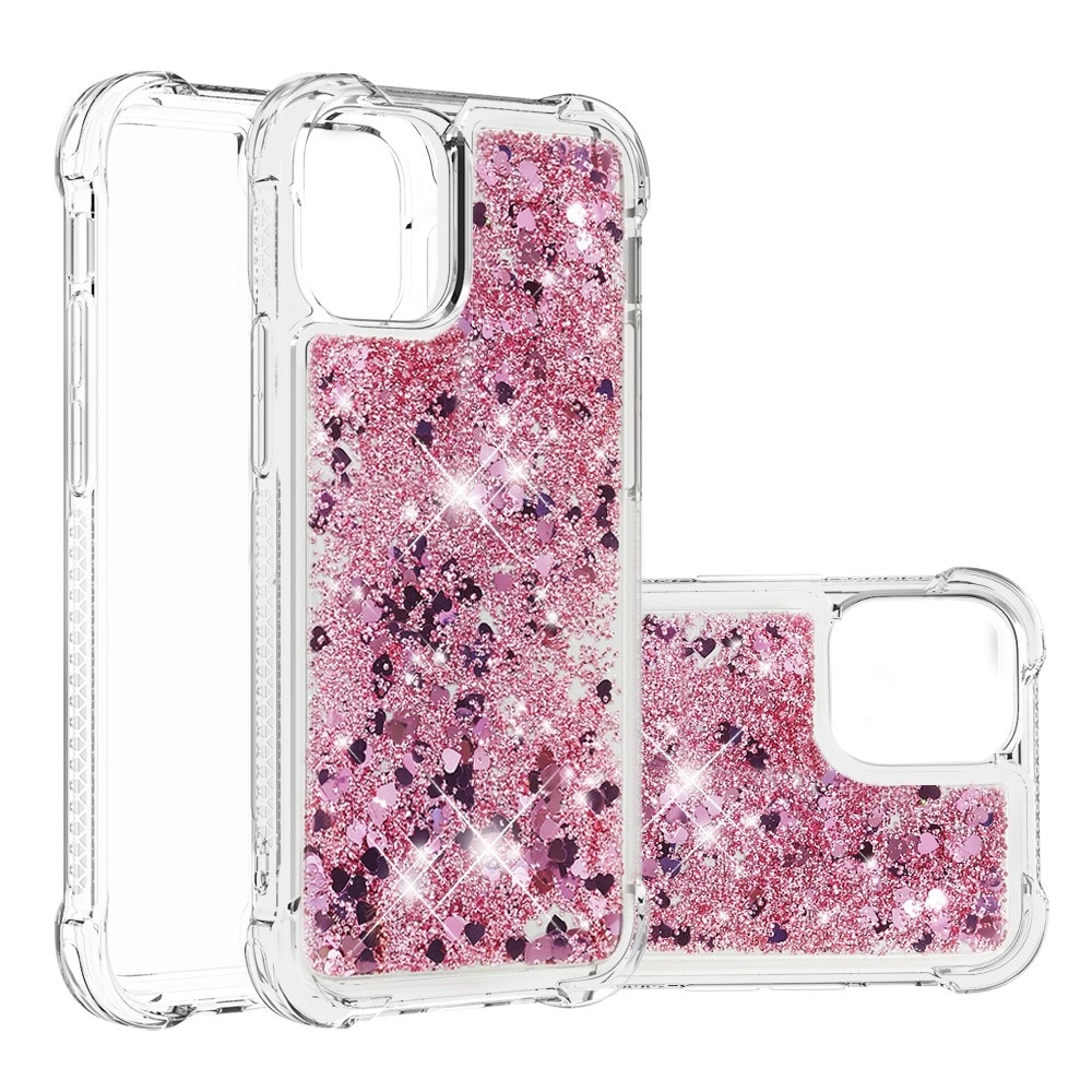 iPhone 13 Glitter Powder TPU Case Rose Gold