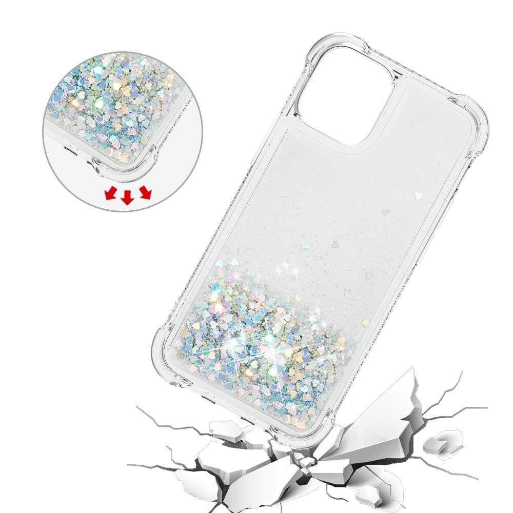 iPhone 13 Glitter Powder TPU Case Silver