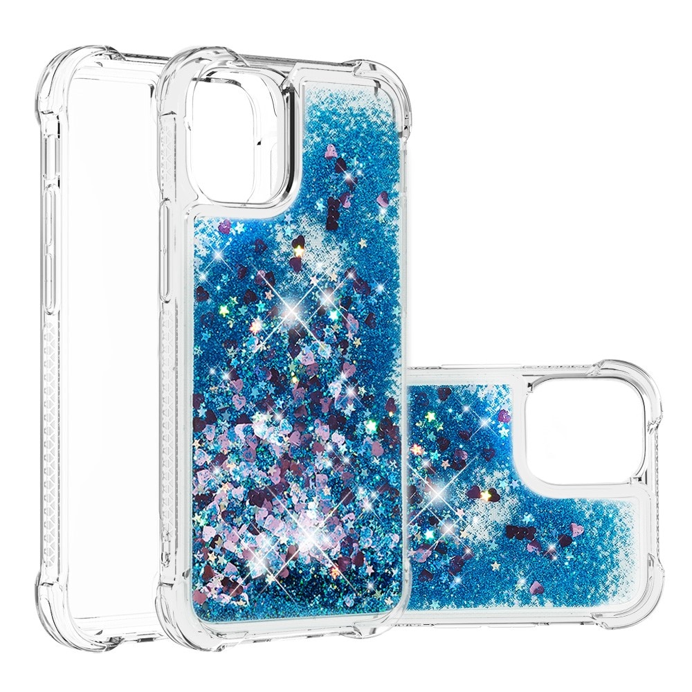 iPhone 13 Glitter Powder TPU Case Blue