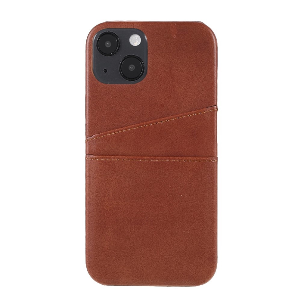 iPhone 13 Card Slots Case Brown