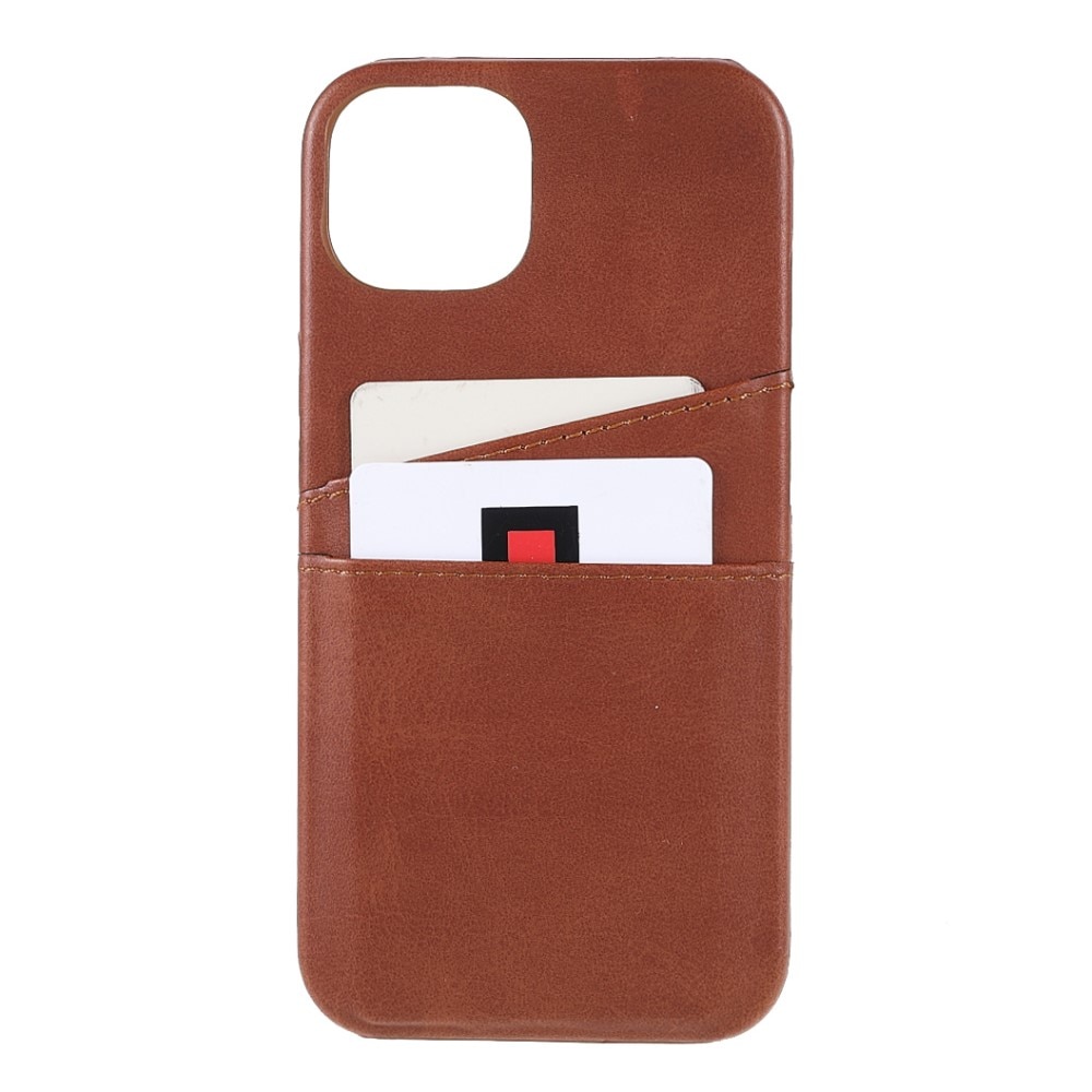 iPhone 13 Card Slots Case Brown