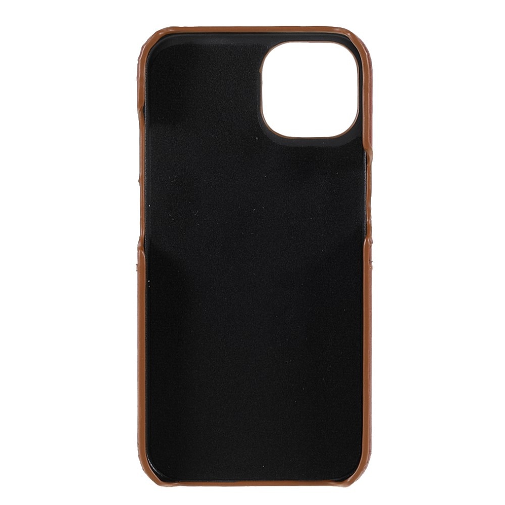 iPhone 13 Card Slots Case Brown
