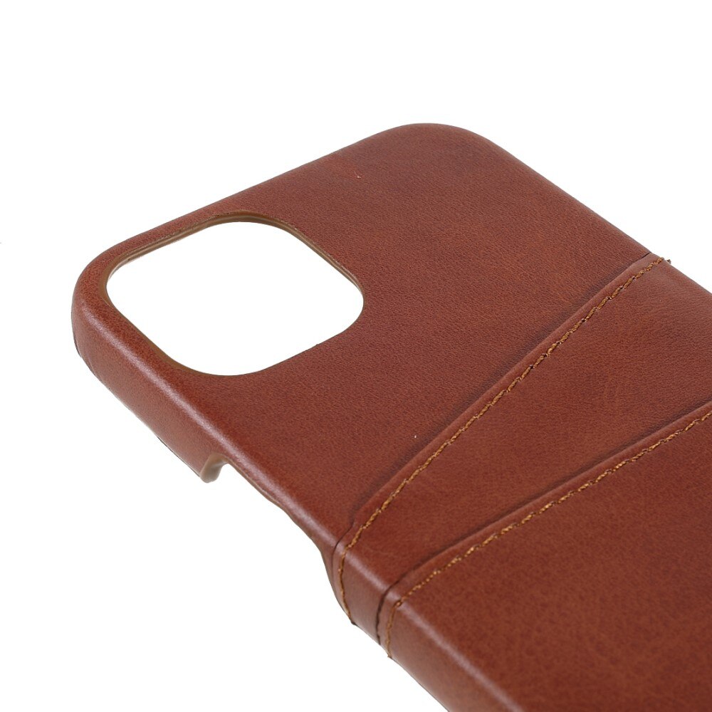 iPhone 13 Mini Card Slots Case Brown