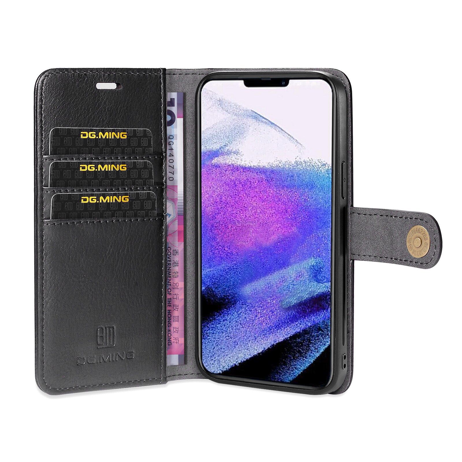 iPhone 13 Pro Magnet Wallet Black