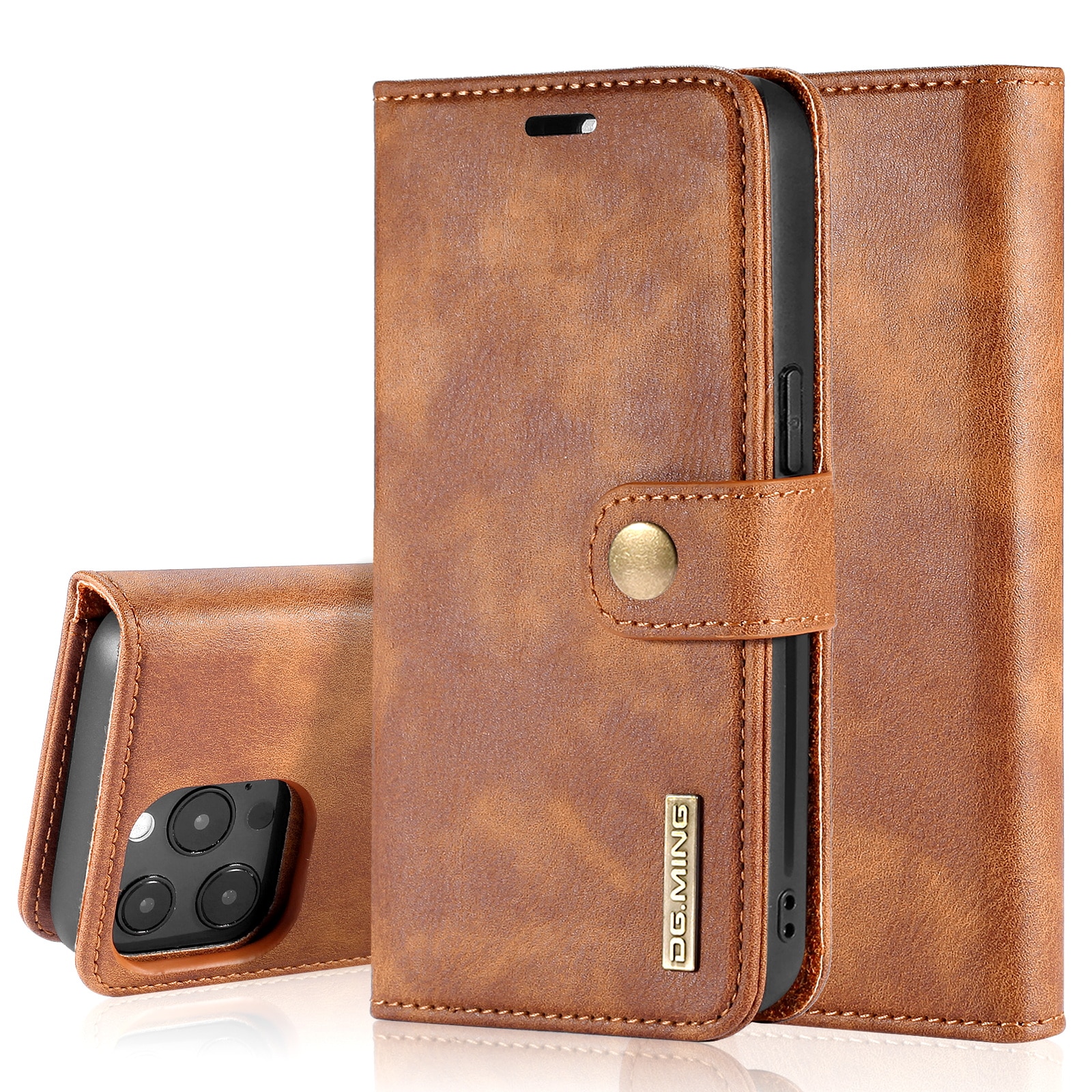 iPhone 13 Pro Max Magnet Wallet Cognac