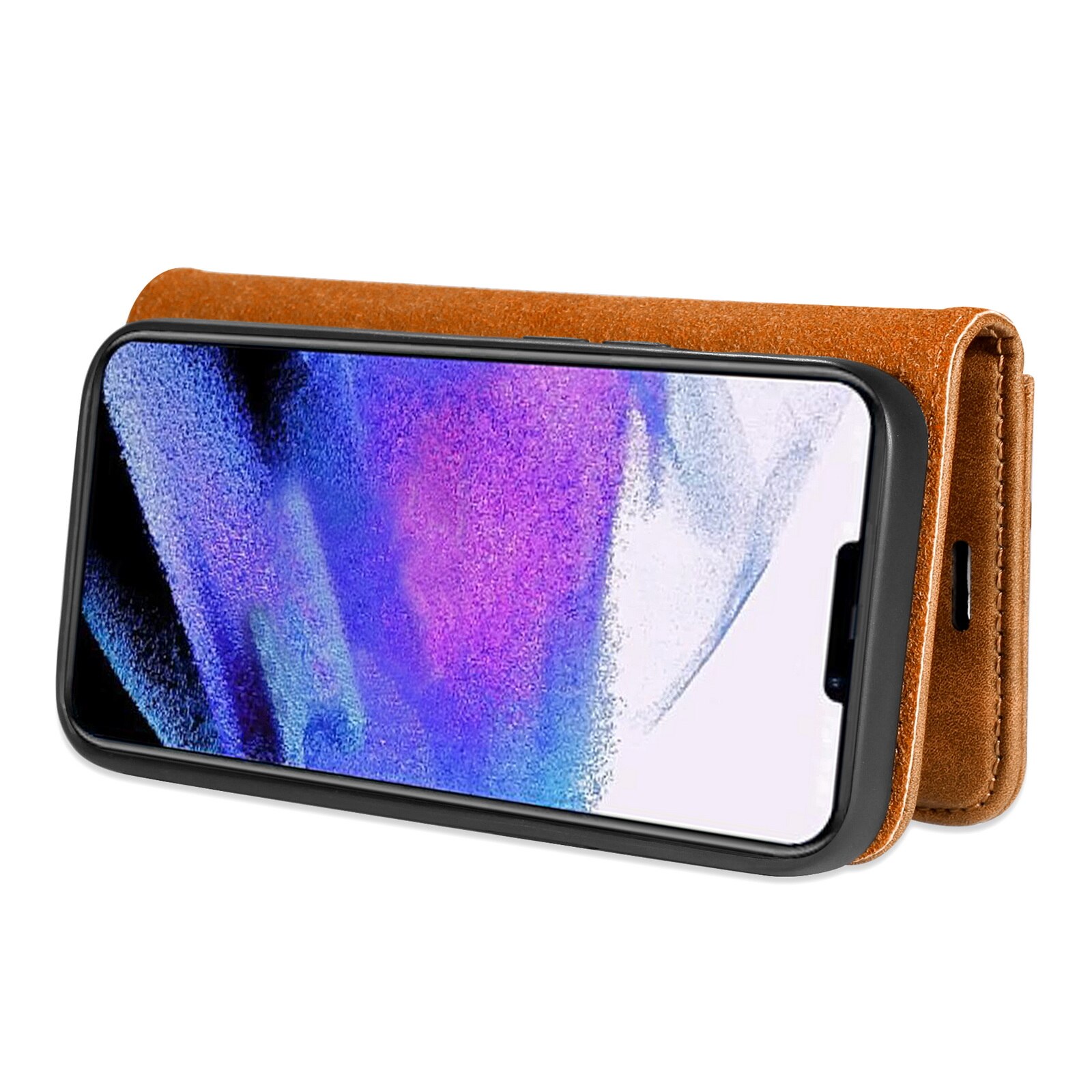 iPhone 13 Pro Magnet Wallet Cognac