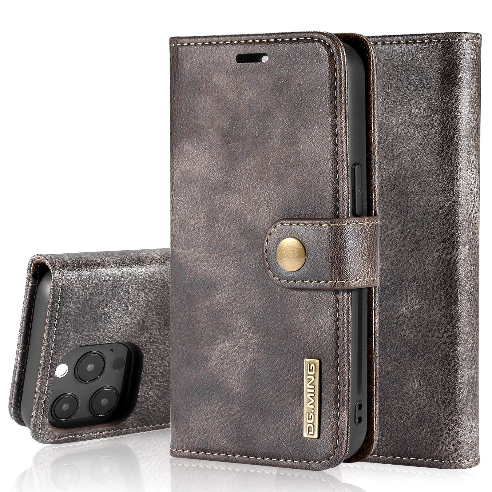 iPhone 13 Pro Max Magnet Wallet Brown