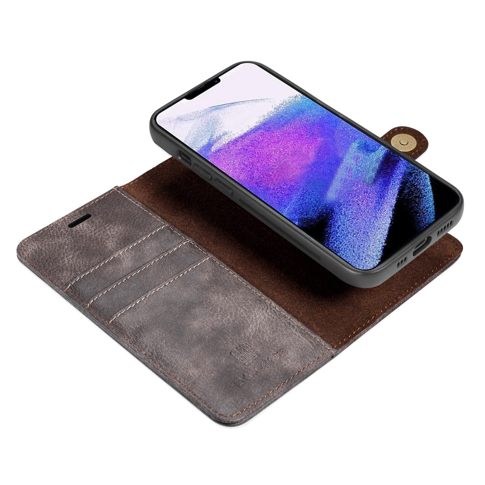 iPhone 13 Pro Max Magnet Wallet Brown