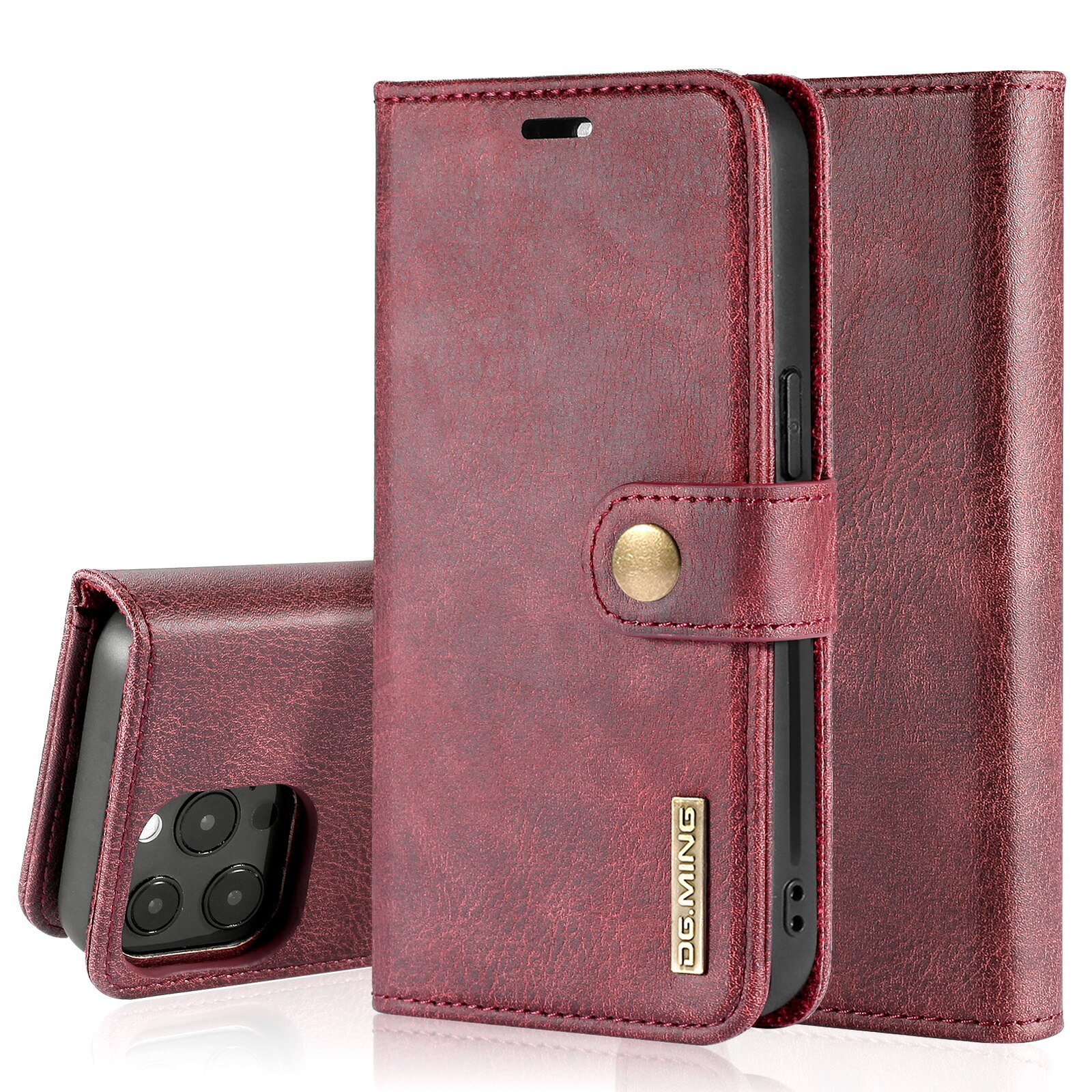 iPhone 13 Pro Max Magnet Wallet Red