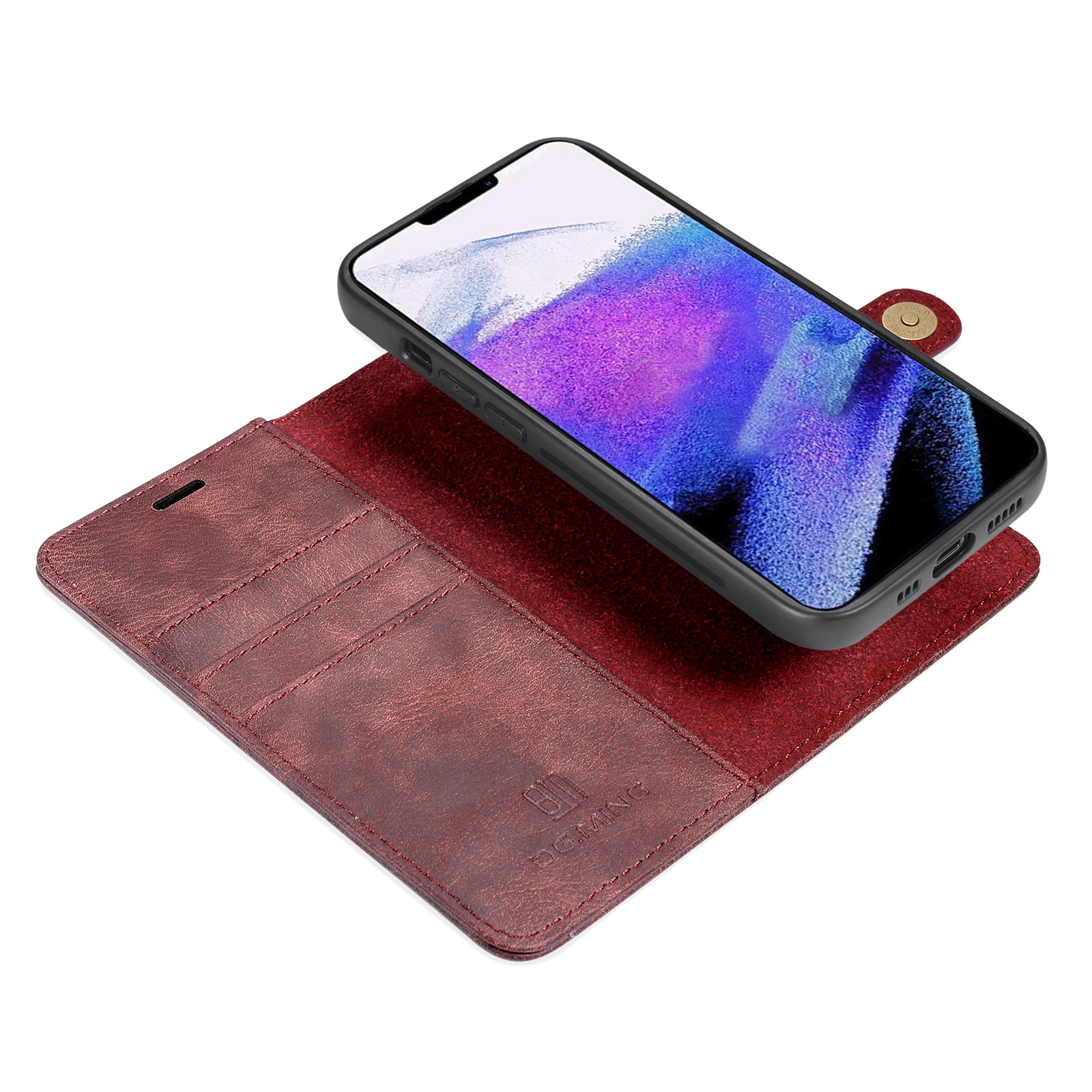 iPhone 13 Pro Magnet Wallet Red