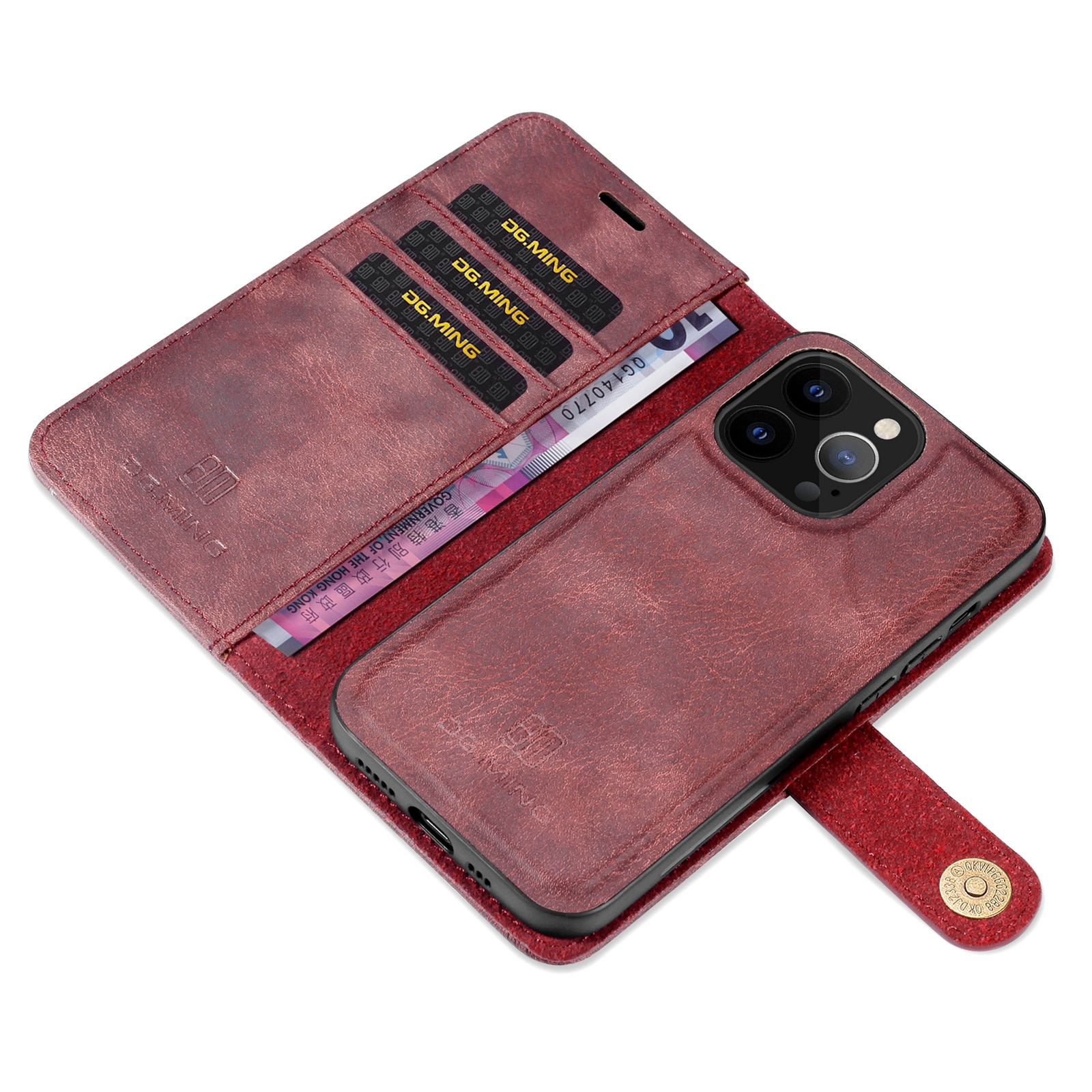 iPhone 13 Pro Magnet Wallet Red