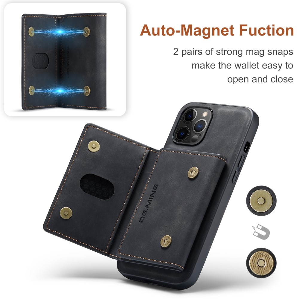 iPhone 13 Pro Max Magnetic Card Slot Case Black