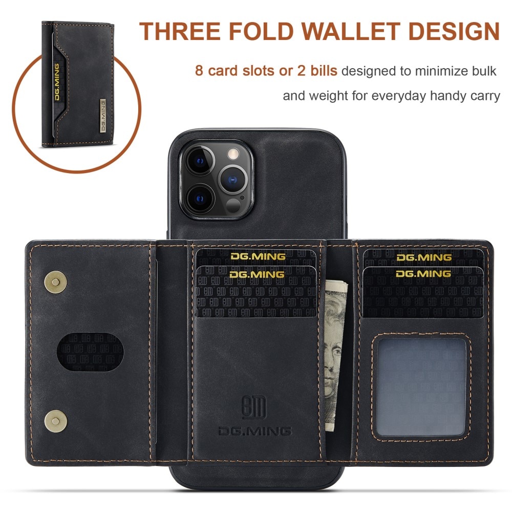 iPhone 13 Magnetic Card Slot Case Black